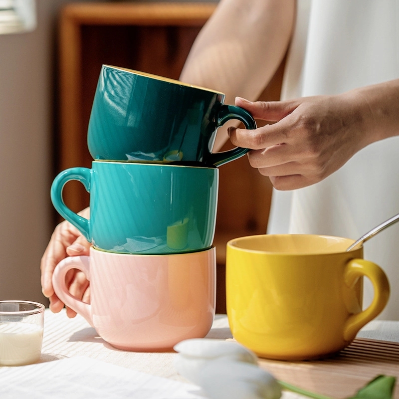 Large-Capacity Thickened Heat-resistant Ceramic Handle Mug 2