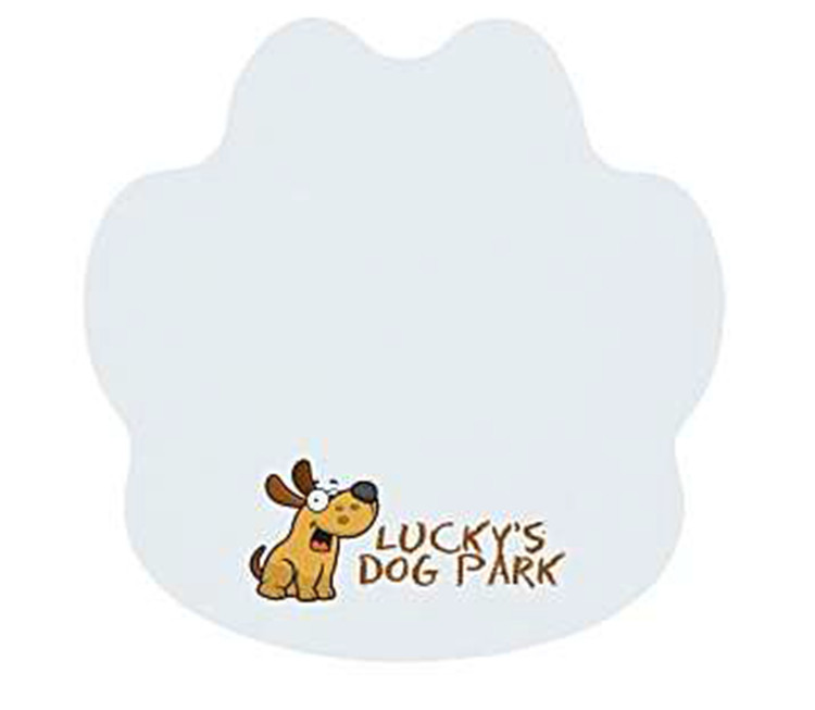 Paw Shaped Post It Pad 2