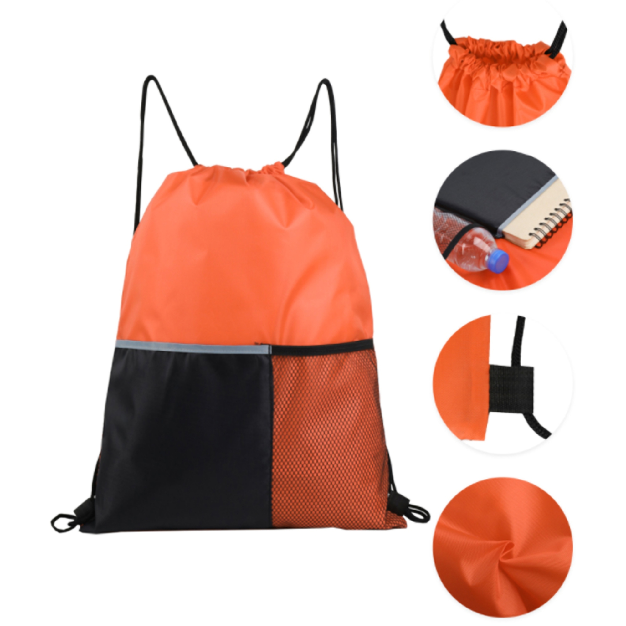 Reflective Drawstring Backpack 5