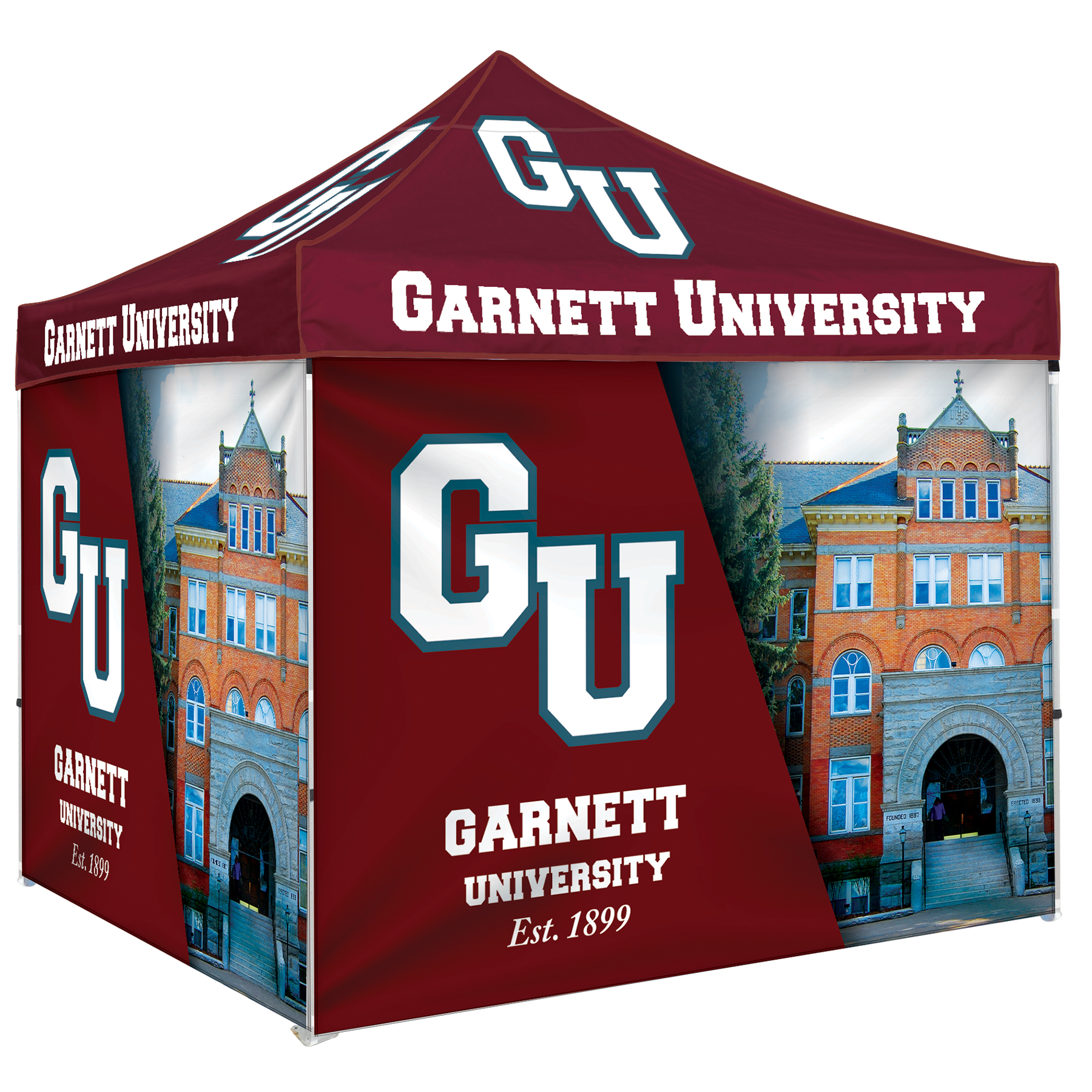 10' Heavy Duty Tent With Three Full Double Sided Walls 11