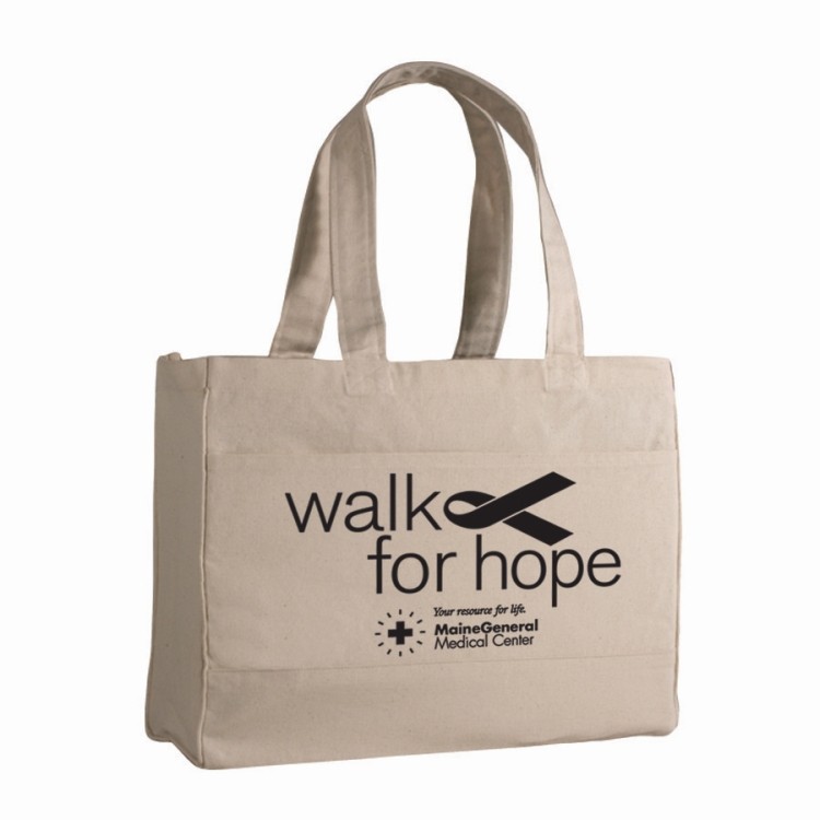 Canvas Standard Tote Bag, custom tote bag with logo imprint 2