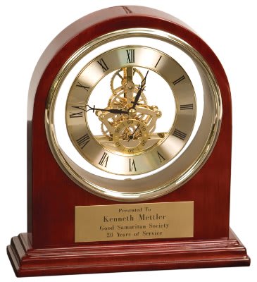 7 3/4" x 9" Grand Piano Arch Clock 2