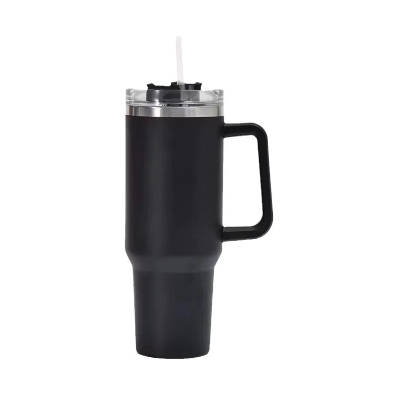 40oz Stainless Steel Double Wall Tumbler With Lid And Handle 11