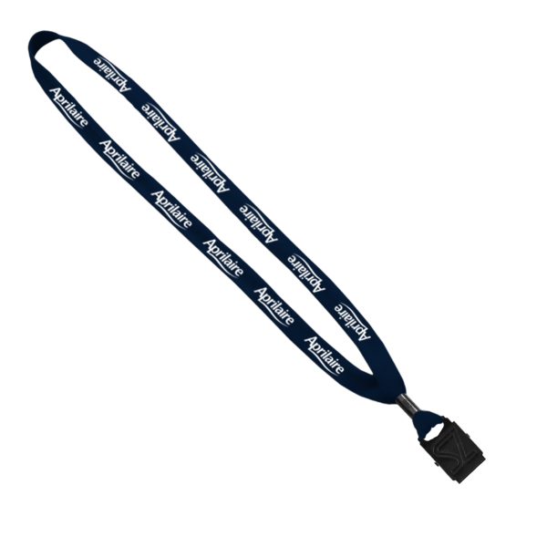 5/8" Polyester Shoelace Lanyard with Metal Crimp & Split-Ring 59