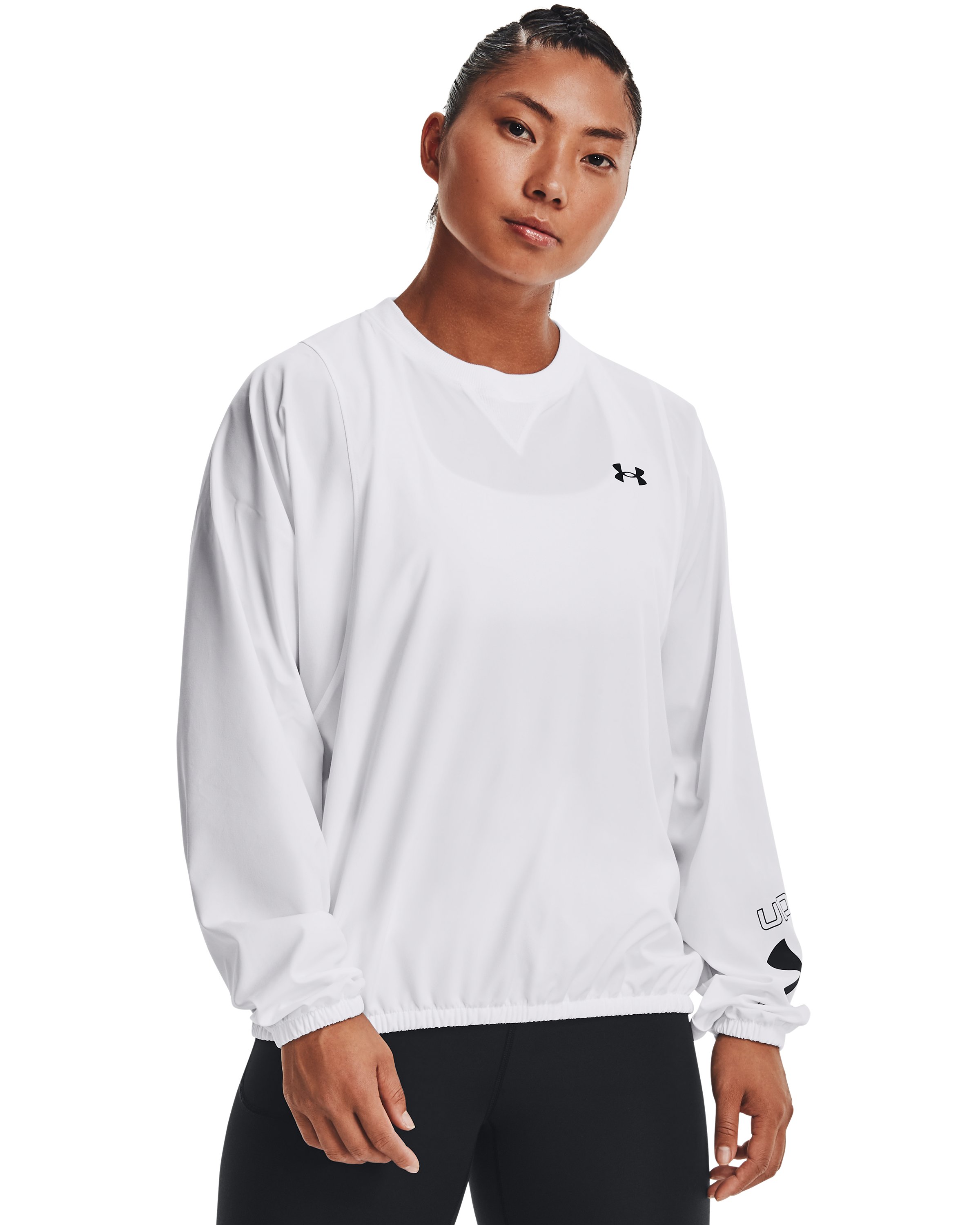 UA Woven Graphic Women's Crew 2