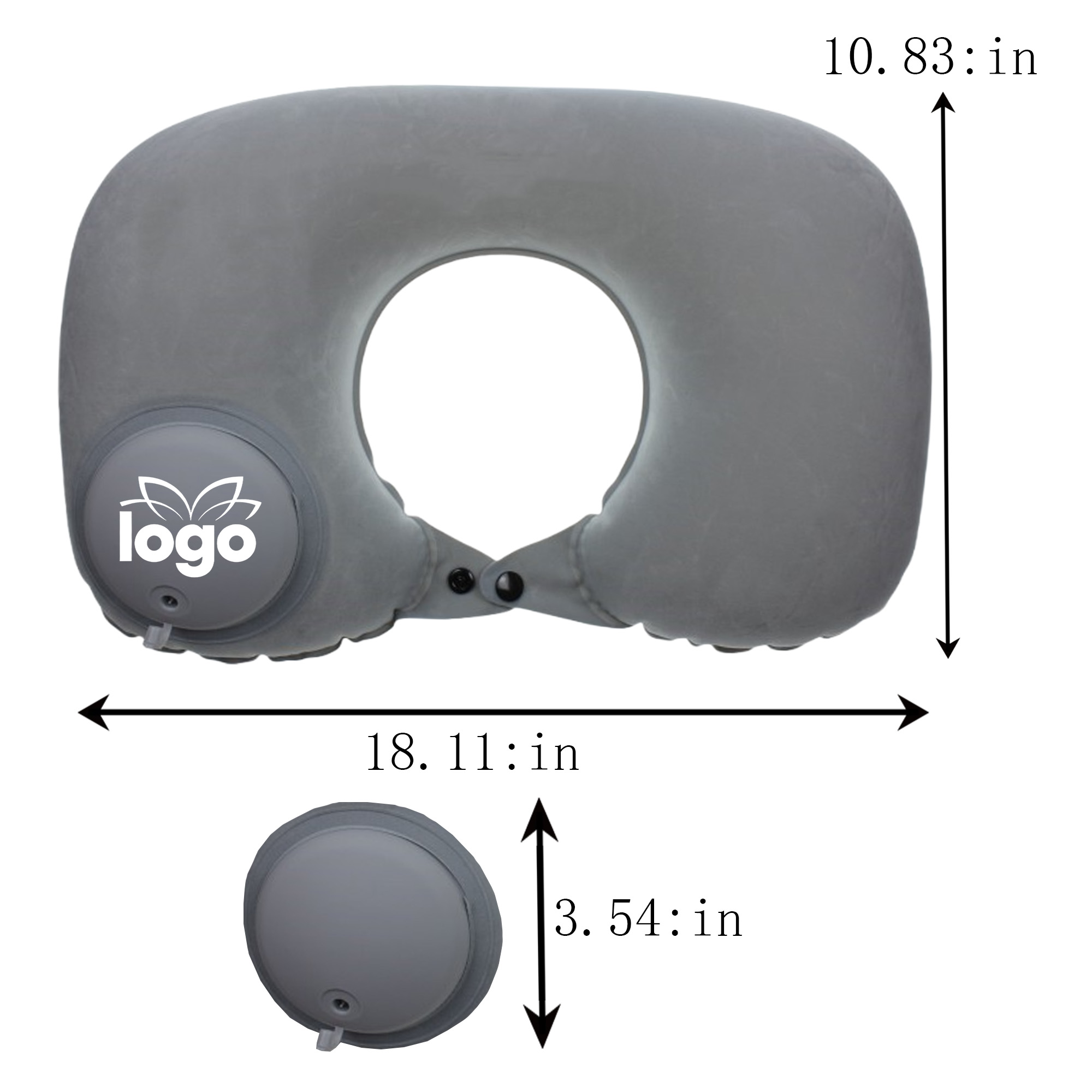 Comfortable Inflatable U-Shaped Pillow 3