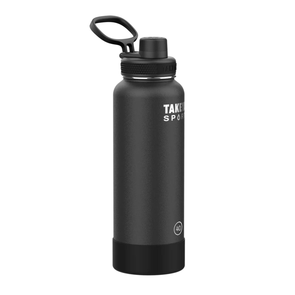 40 oz Takeya® Stainless Steel Insulated Sport Water Bottle w/ Spout Lid