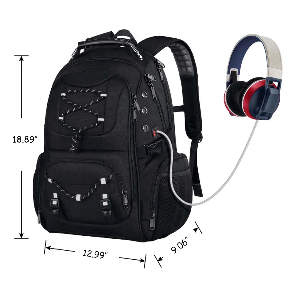 40L TSA Friendly Large Capacity Backpacks With USB Port 7