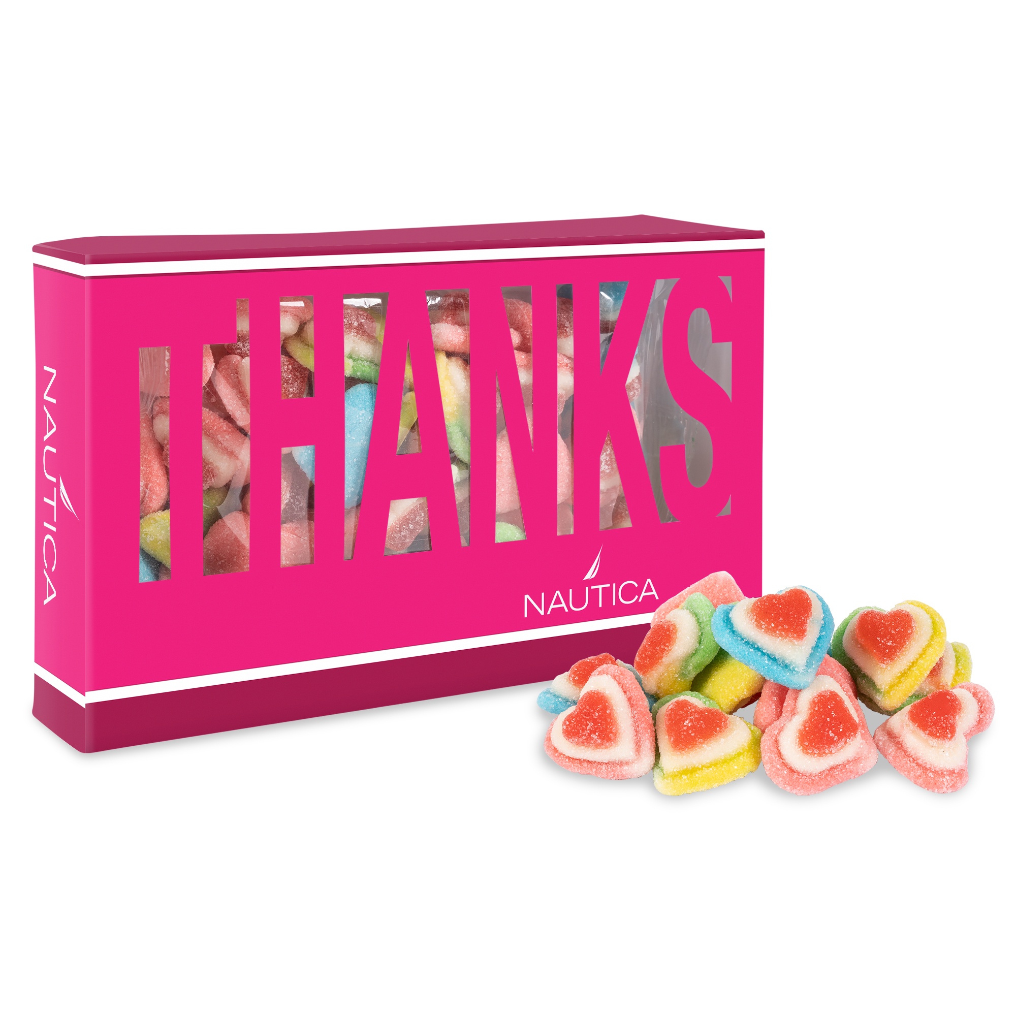 Thanks Die Cut Box with Triple Layer Hearts 2