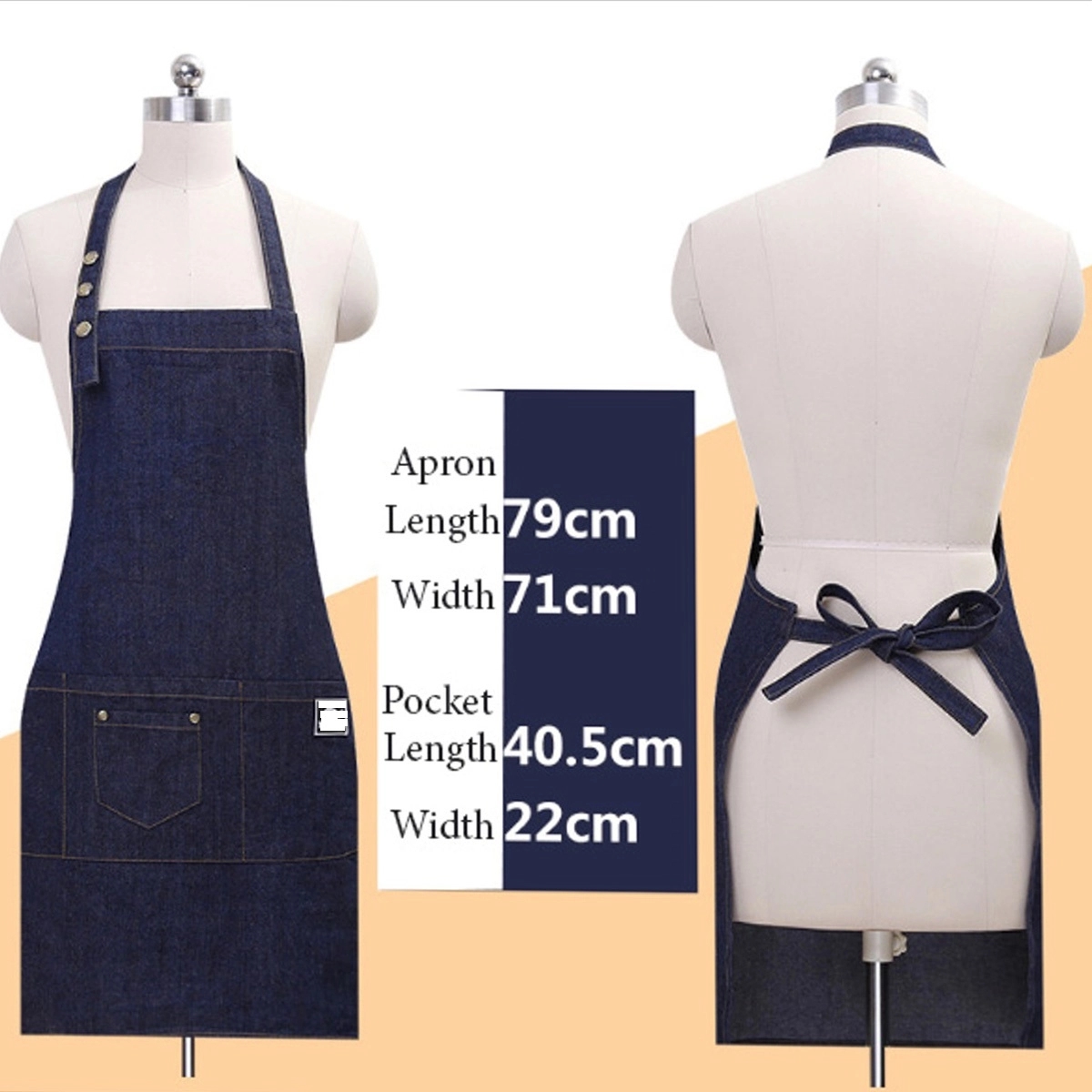 Denim Apron With Tool Pockets 3