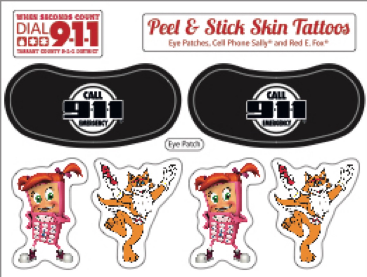 Waterless Peel & Stick Tattoo Custom Promotional Card (3.5"x2.75") 18