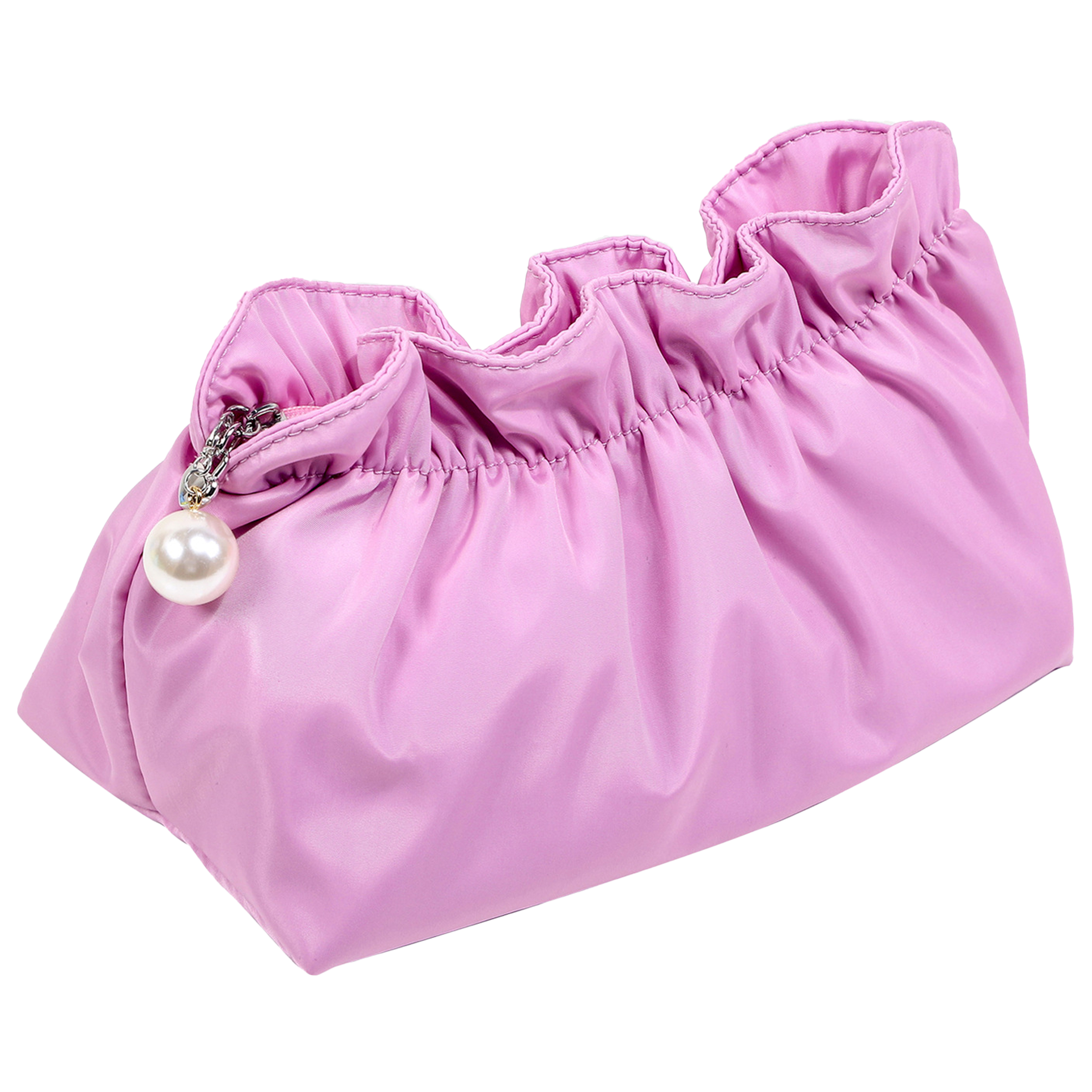 Polyester Portable Waterproof Pleated Makeup Bag 13