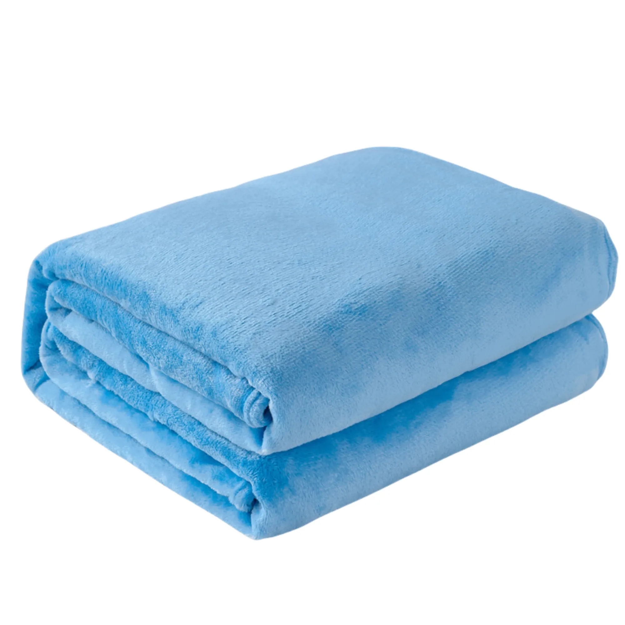 Classic Solid Color Flannel Thin Blanket 12