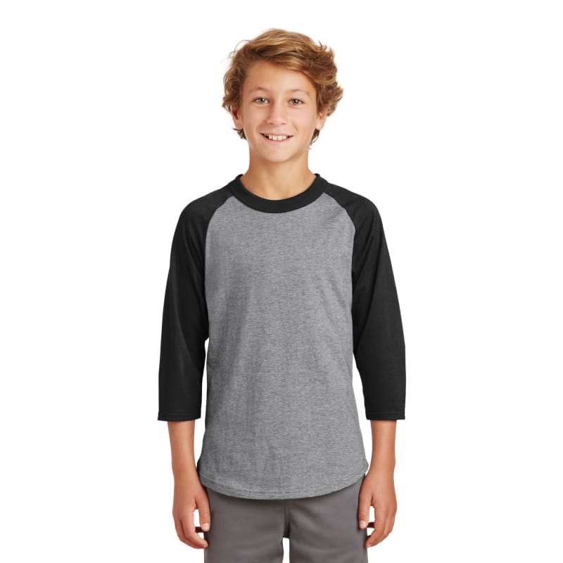 Sport-Tek Youth Colorblock Raglan Jersey. 12