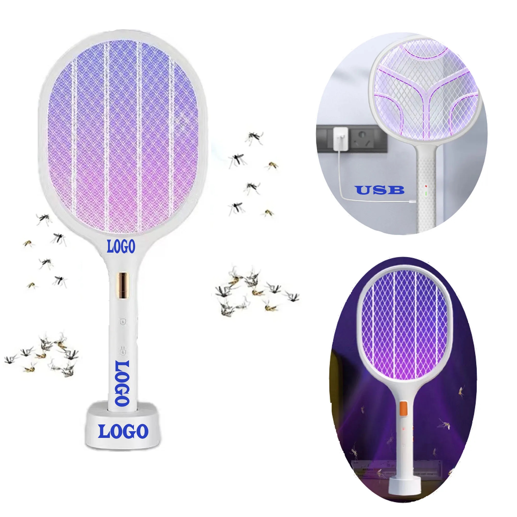 Rechargeable Mosquito Killer Lamp Electric Fly Swatter 1