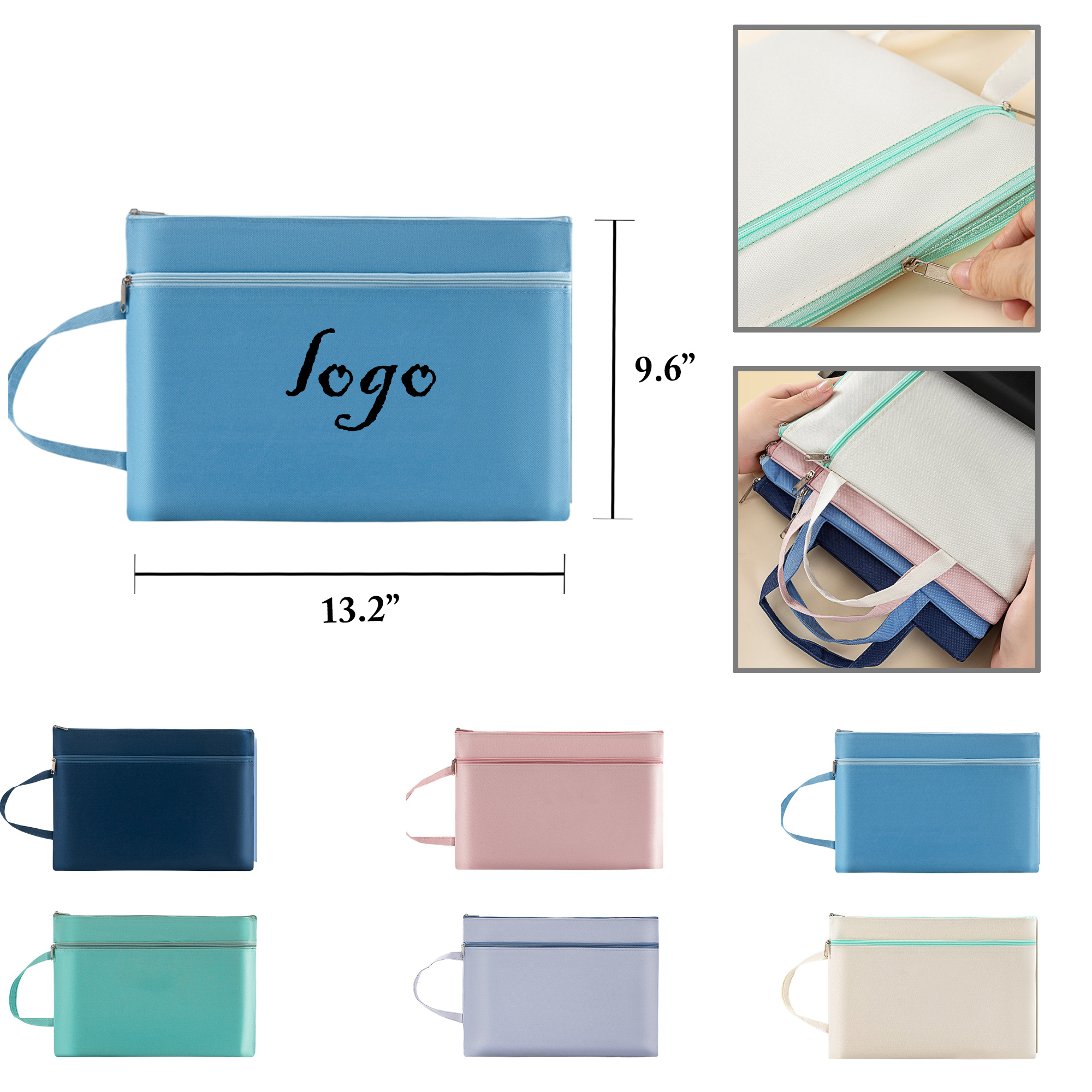 MOQ50 Waterproof Document Bag With Handle 2