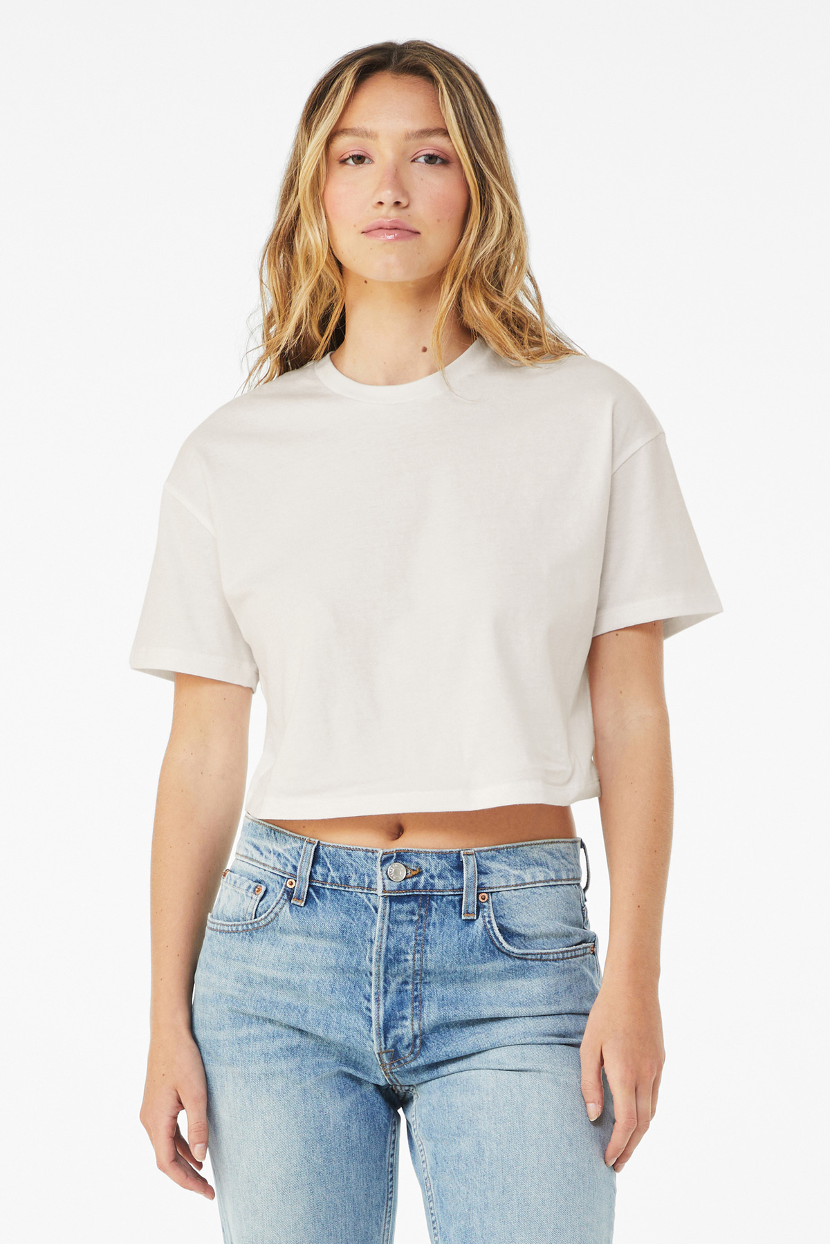 BELLA+CANVAS Women's Jersey Crop Tee BC6482 4