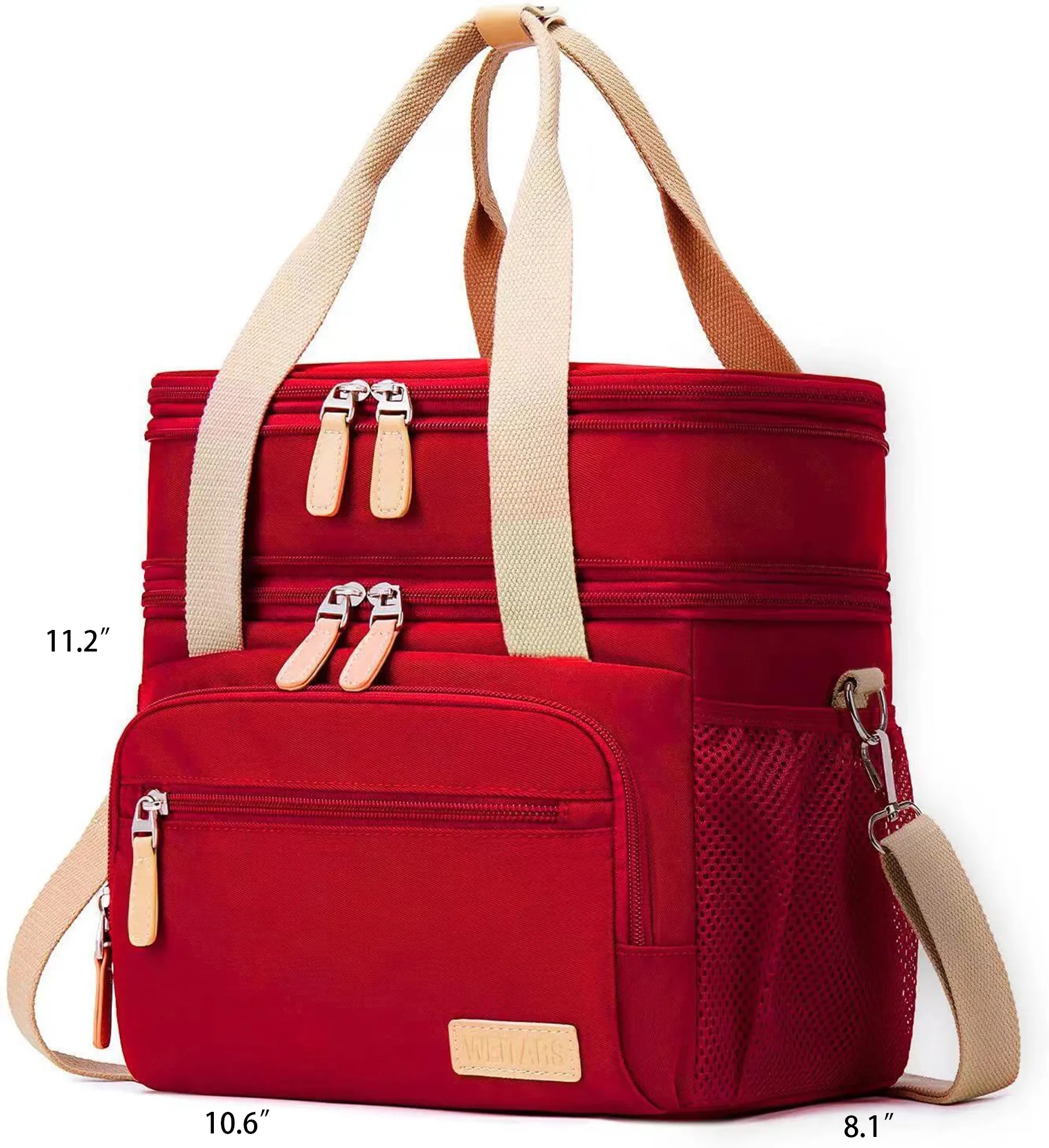 Waterproof Reusable Large Dual Compartment Lunch Box 2