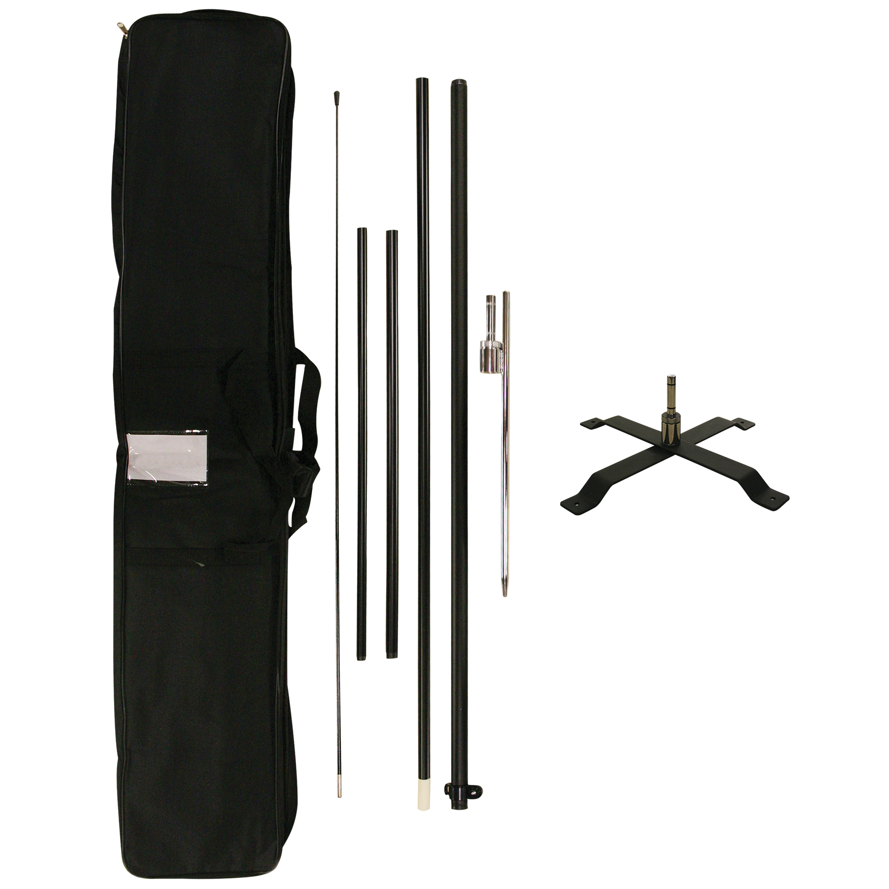 12' Portable Double Sided Half Drop Kit w/ Cross Base 14