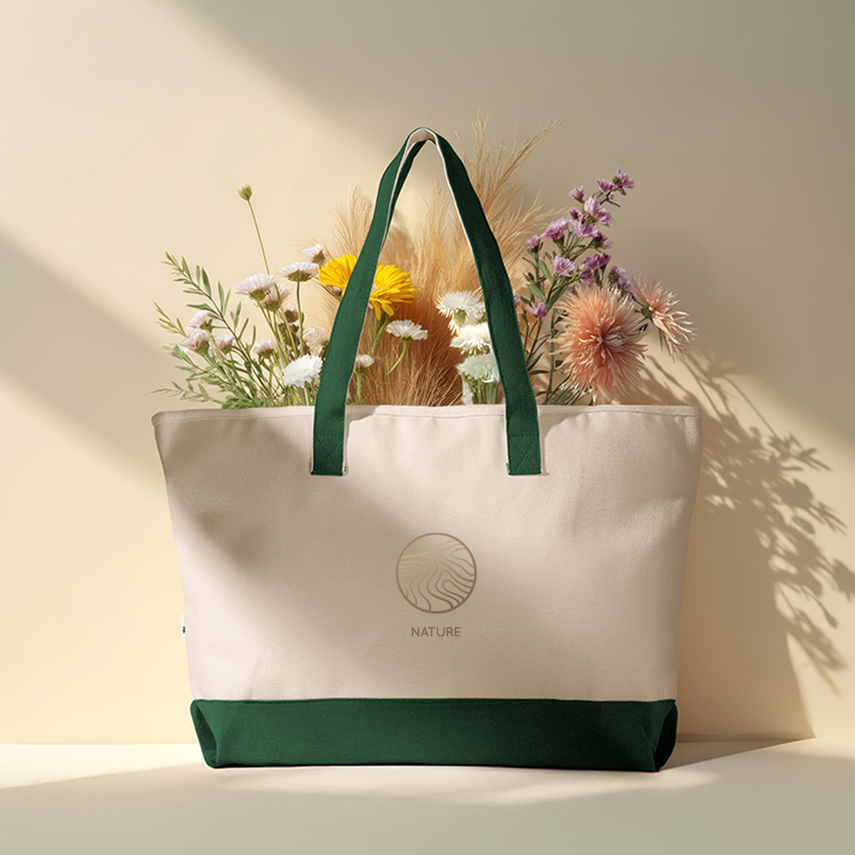 Large Starboard Recycled Cotton Canvas Tote Bag, custom tote bag with logo imprint 3