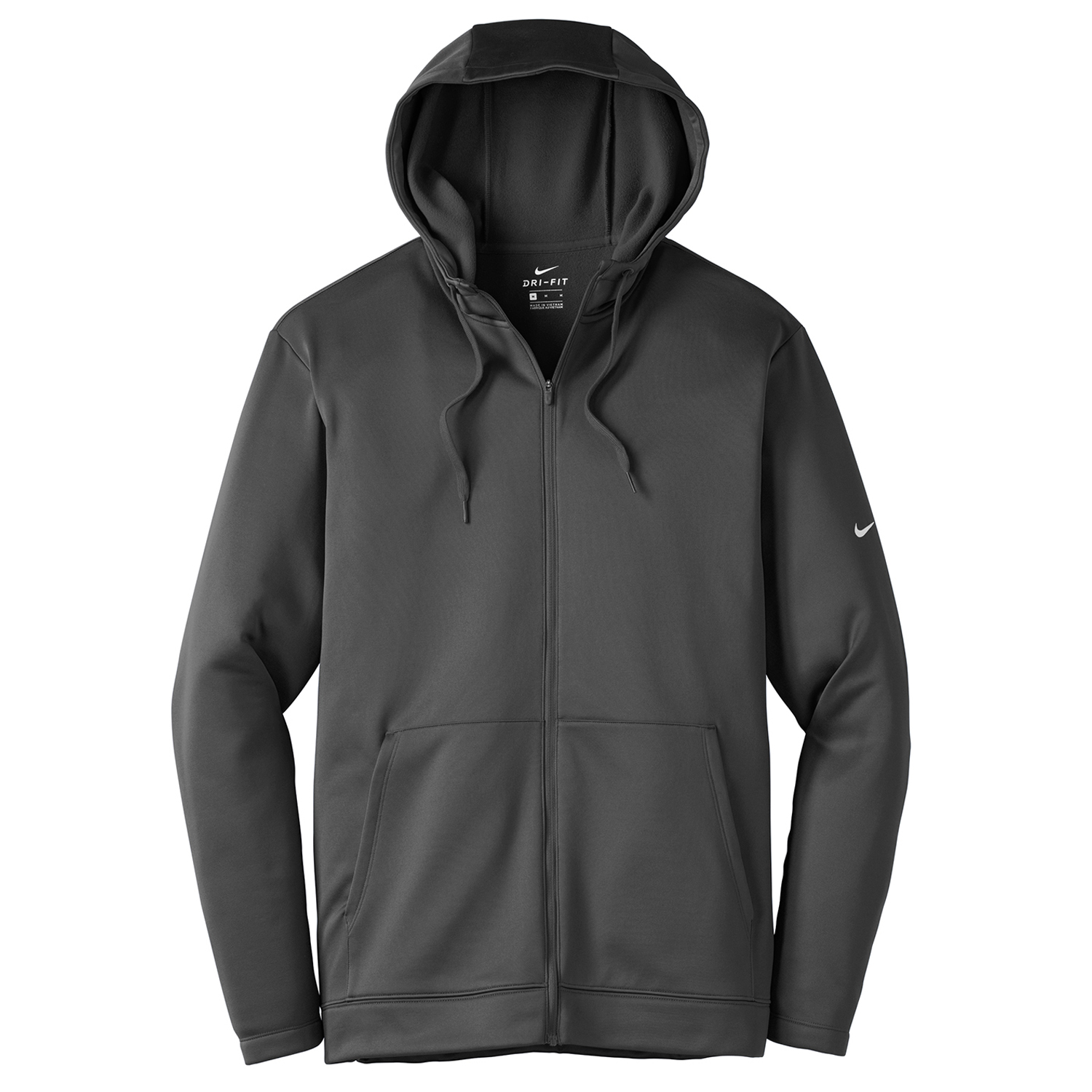 Nike Therma-FIT Full-Zip Fleece Hoodies w/ Screen Print 7 oz, custom hoodie or sweatshirt with logo imprint 5