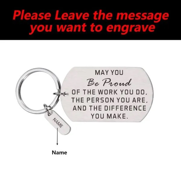 Thank You Gift Personalized Keychains 3