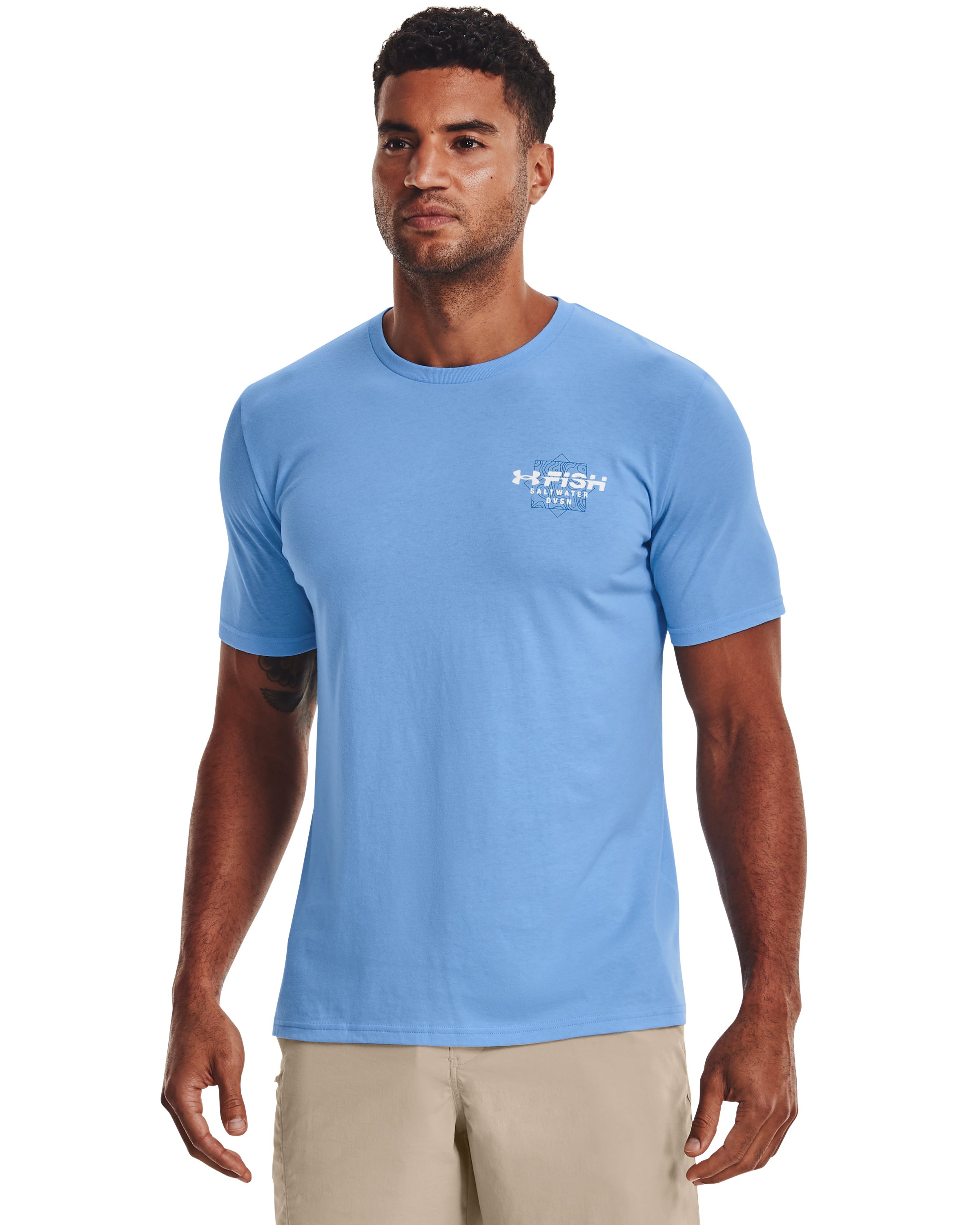 Men's UA Fish Marlin Waterblur Short Sleeve  1