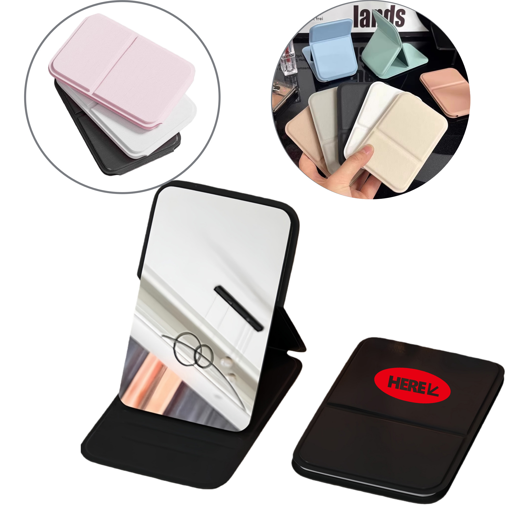 Foldable Portable Makeup Mirror 2