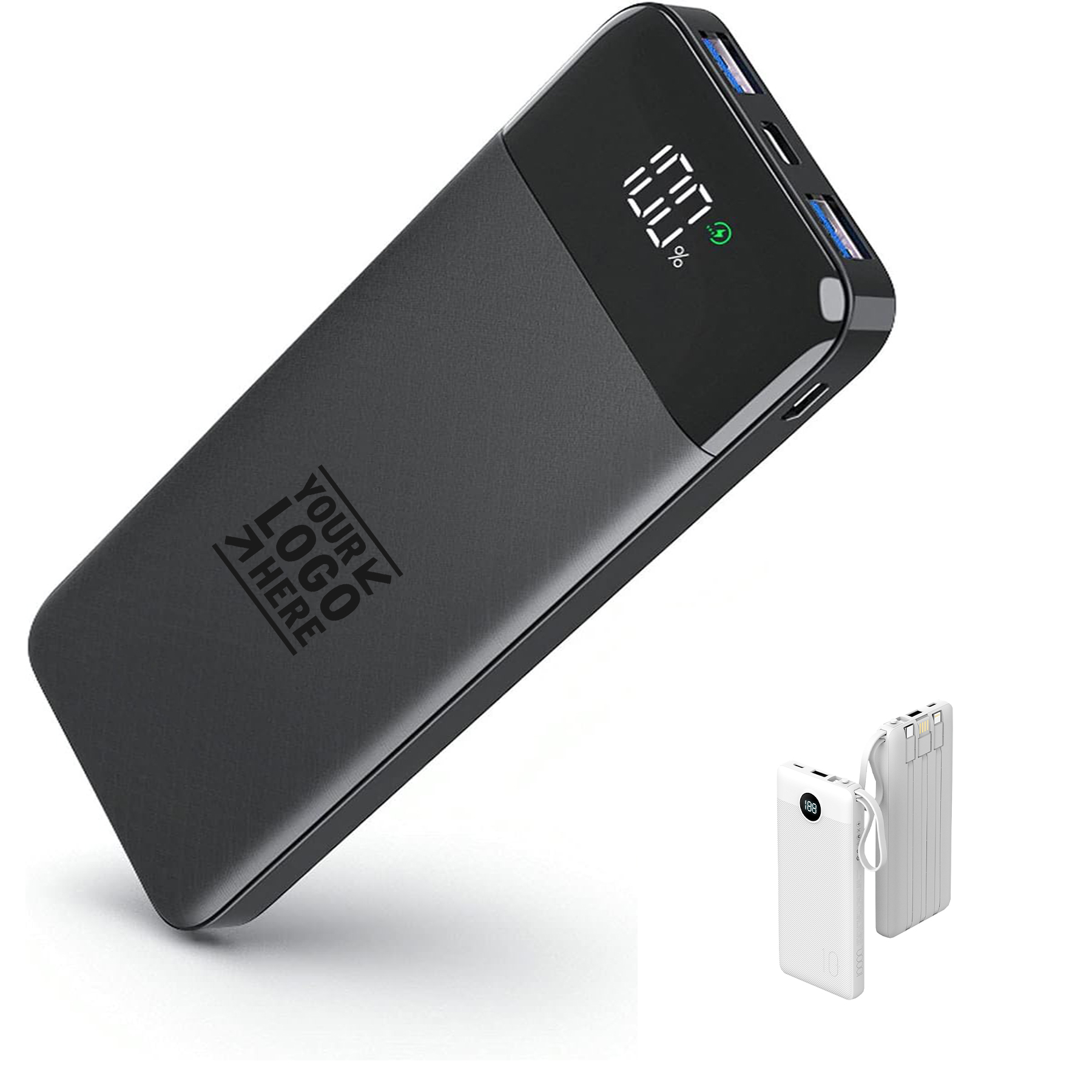 3A Fast Charging 10400mAh Power Bank LED Display USB C Battery Pack Portable Charger 2