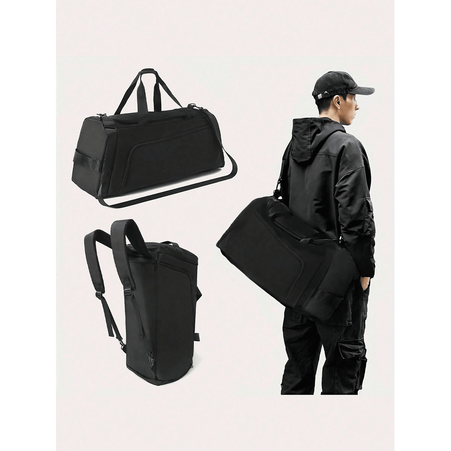Polyester Portable Sports Travel Duffel Bag 6