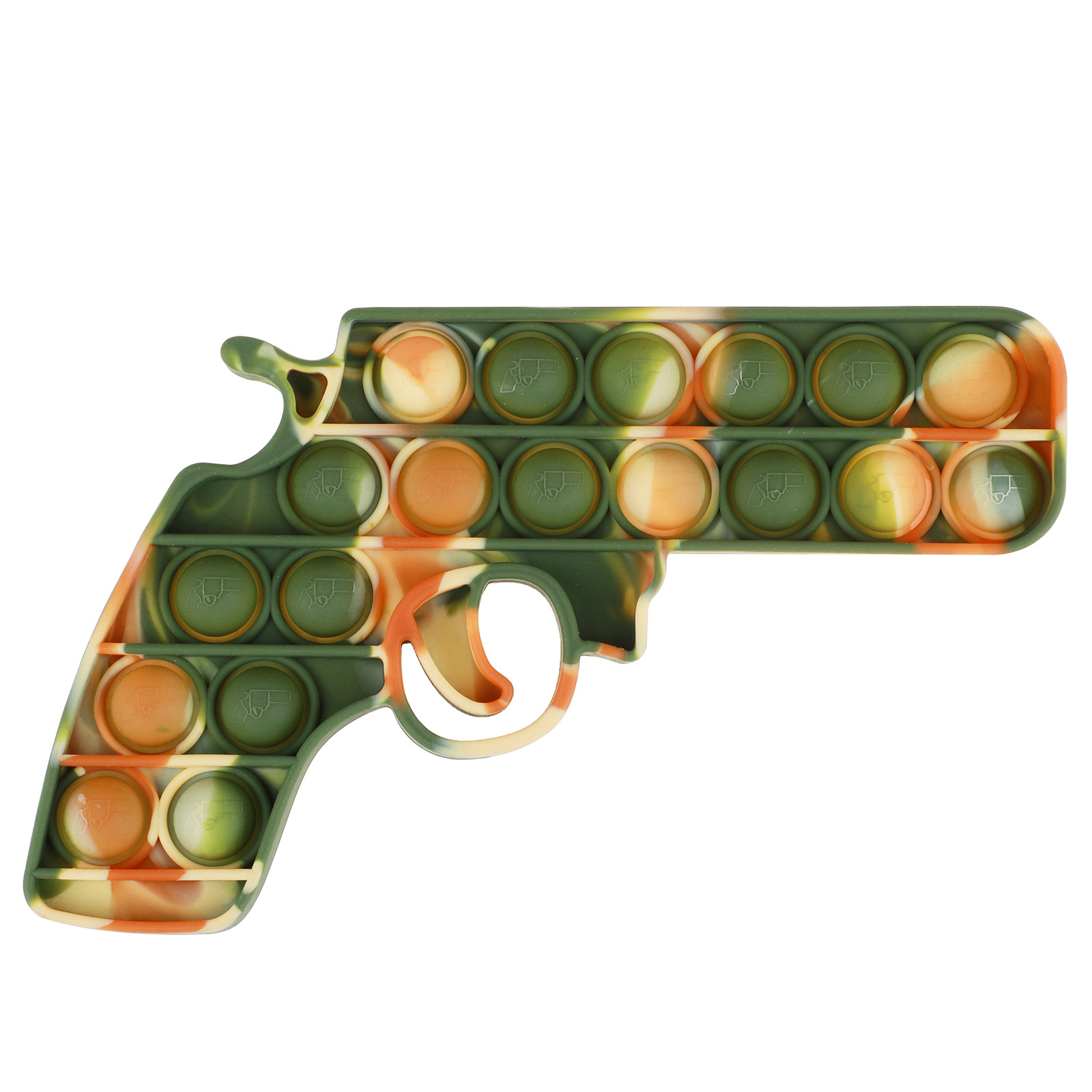 Gun-Shaped Stress Relief Bubble Fidget Toy Novelty Gifts 2