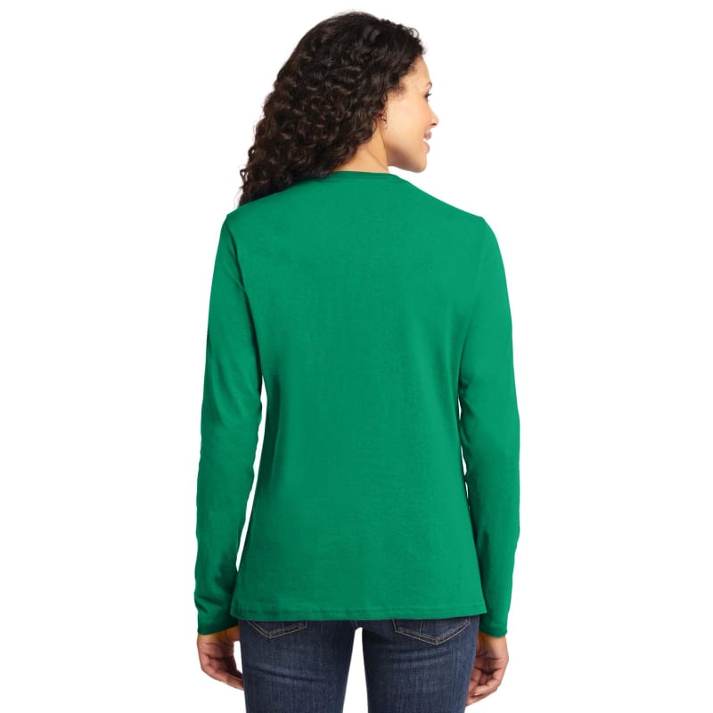 Port & Company Women's Long Sleeve Core Cotton Tee. 94