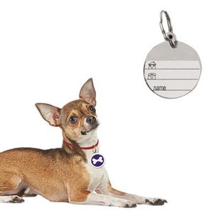 Reliable Round Paw Shaped Dog ID Tag With Carabiner 3