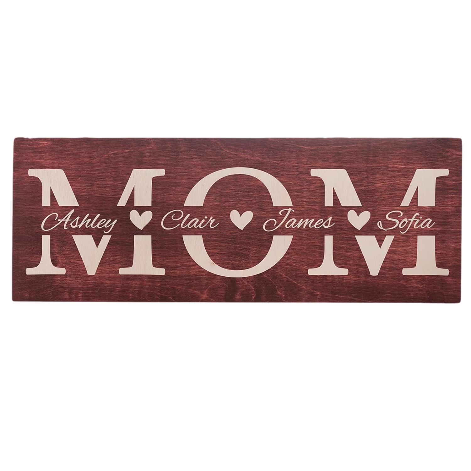 Custom Engraved Wooden Family Name Wall Sign 4