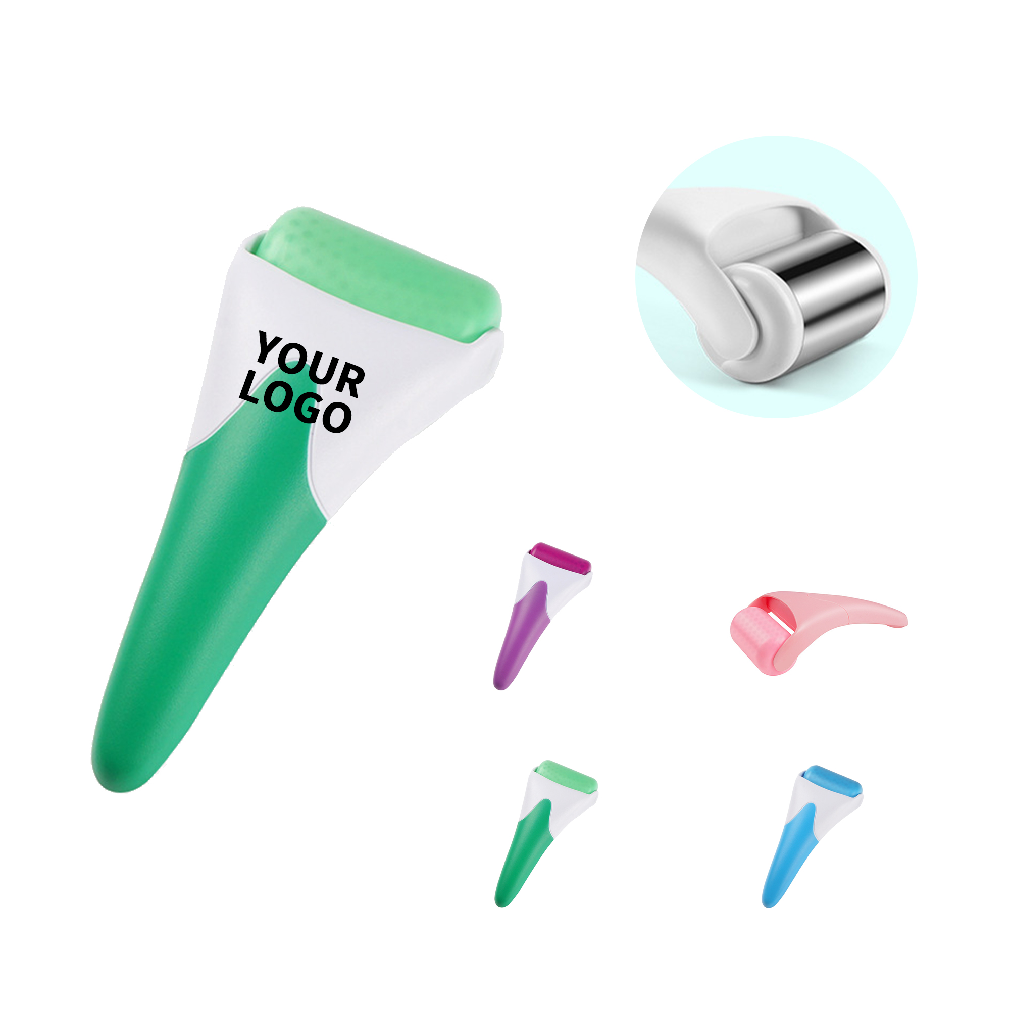 Plastic Facial Ice Massage Roller 3.8 x 2.6 x 7.9" 3
