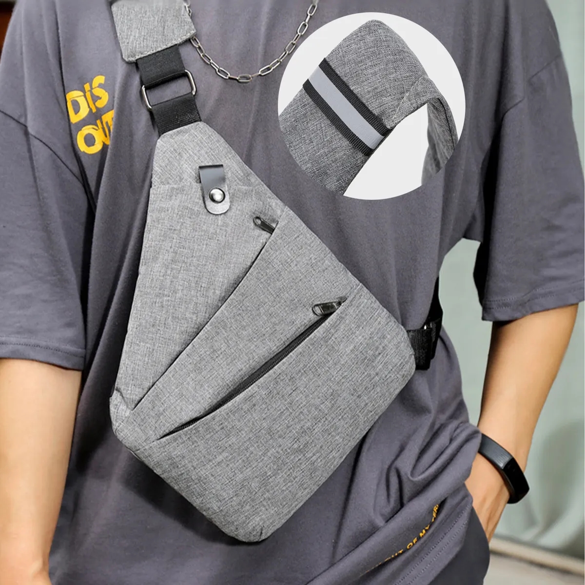 Outdoor Waterproof Lightweight Large Capacity Chest Bag 2