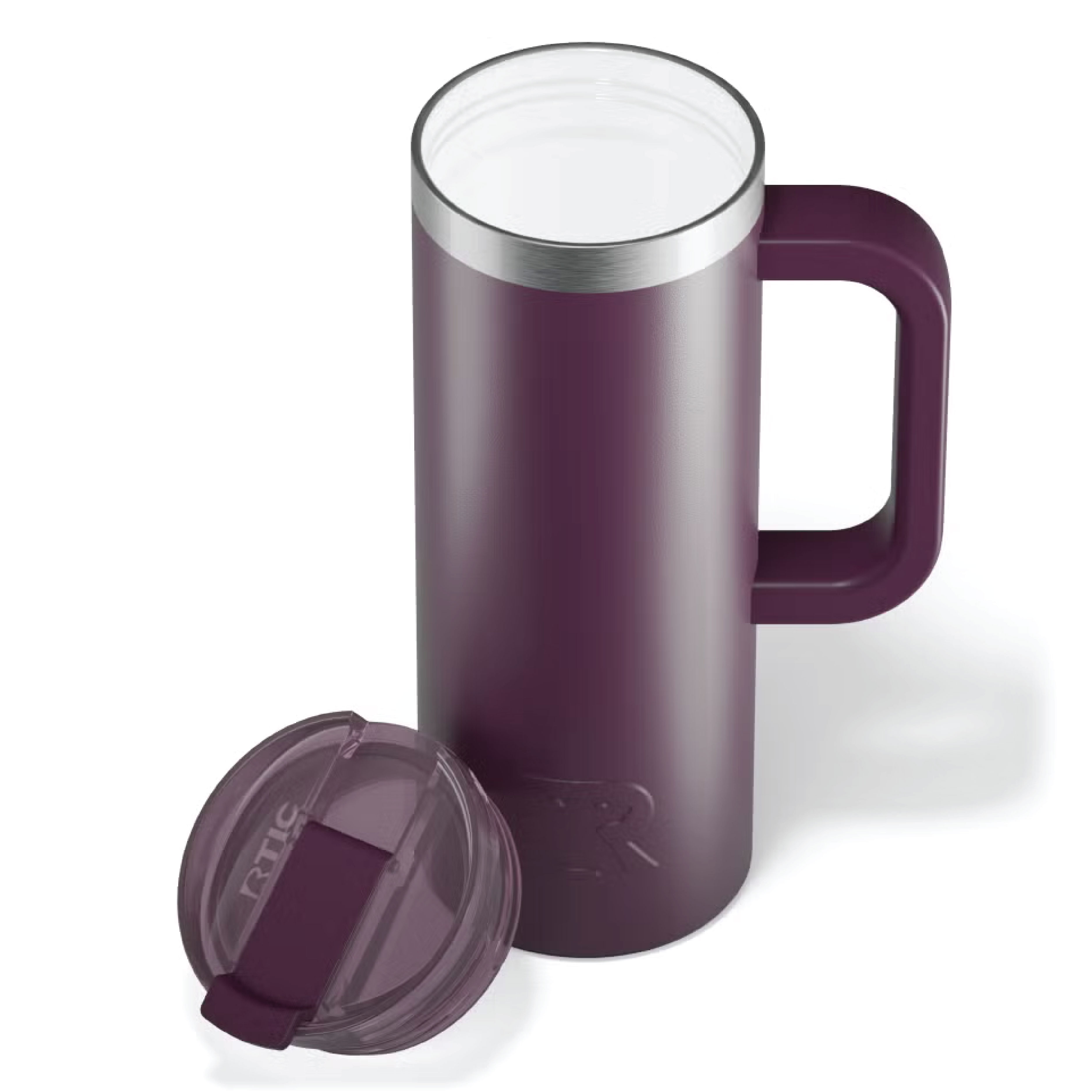 RTIC 20oz Ringed Stainless Steel Ceramic Lined Travel Mug 45