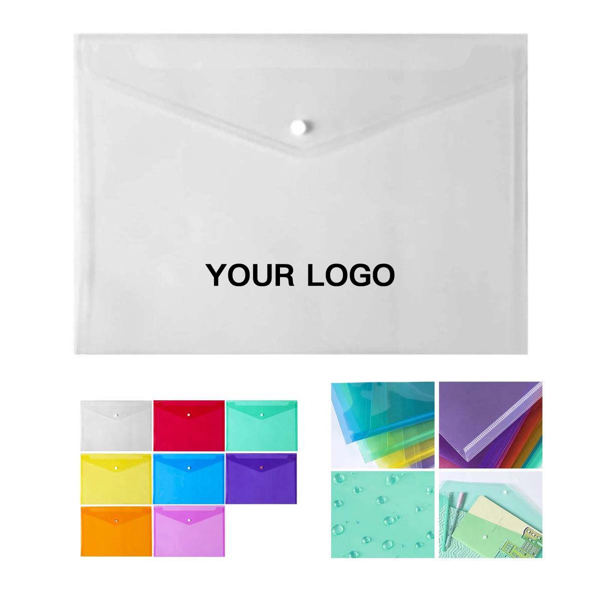 Transparent File Folder PP Plastic Lightweight 6