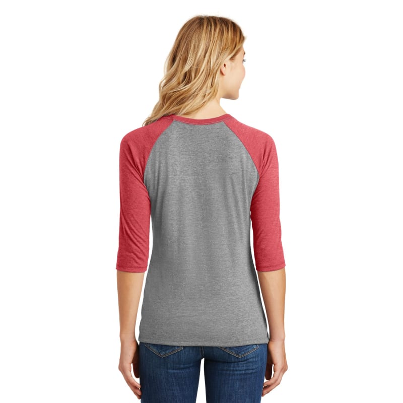 District Women's Perfect Tri 3/4-Sleeve Raglan. 17