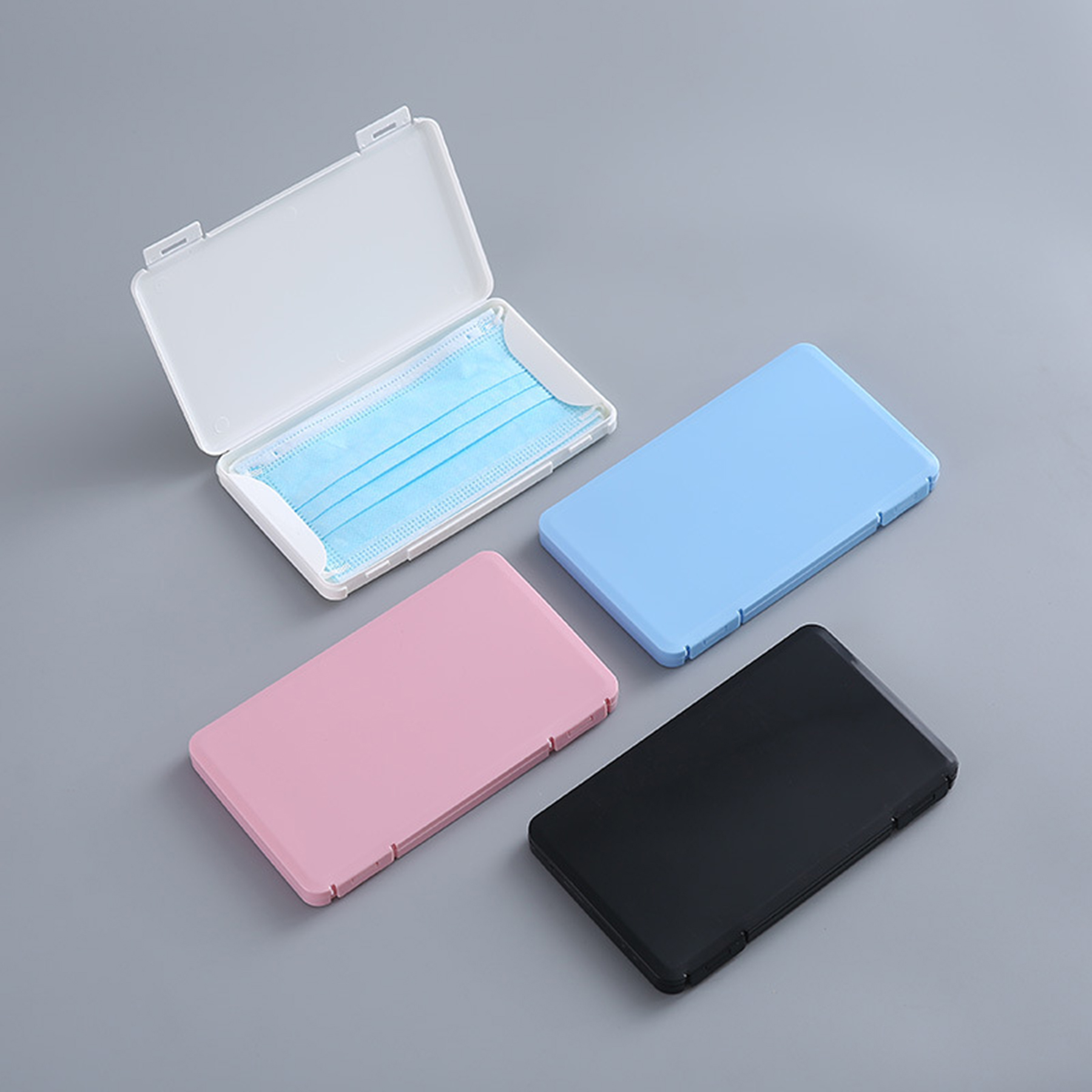 Plastic Face Mask Storage Box Case 3