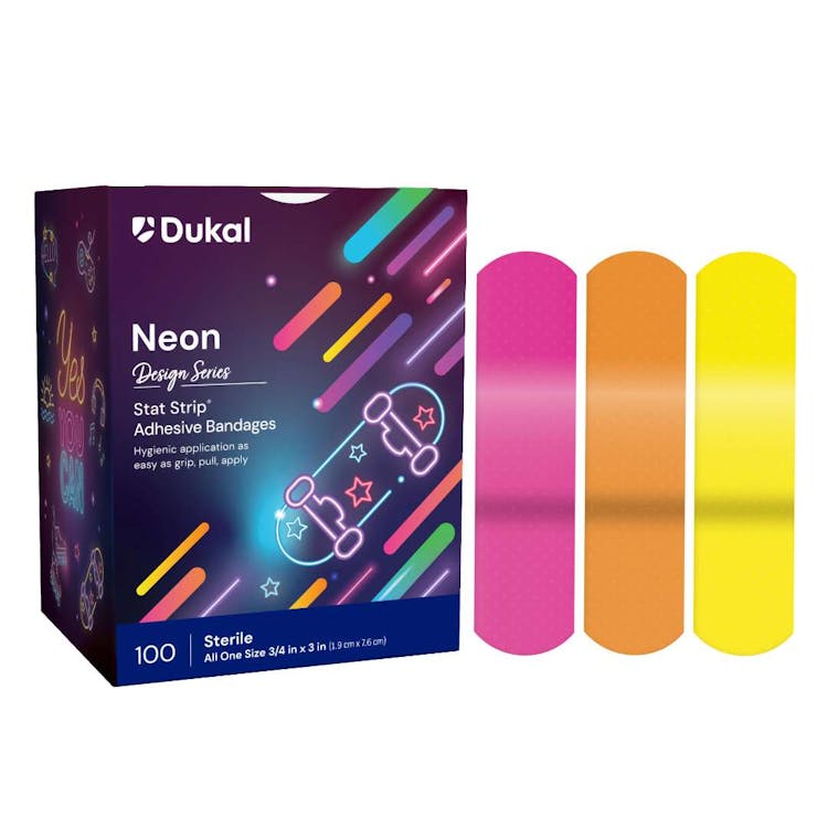 Neon Adhesive Bandages 3/4" x 3" 1