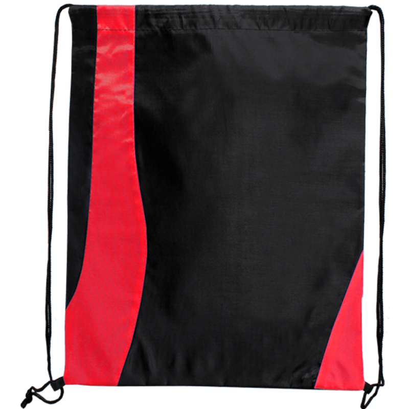 Two Tone Wavy Drawstring Tote Bags 6