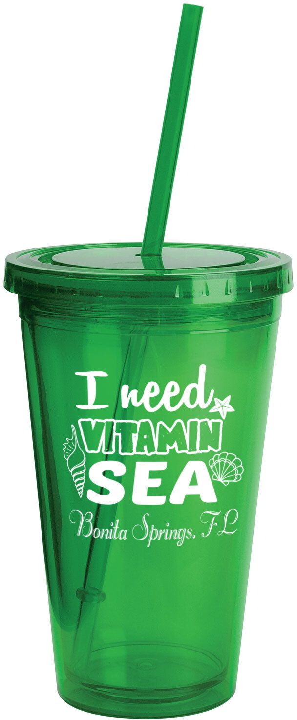 SUNSPLASH TUMBLER W/STRAW 16 OZ. 27