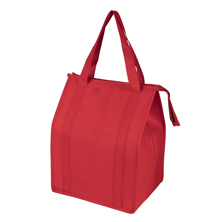 12"W x 16"H x 10"Gusset - "SUPER COOLER" Large Insulated Cooler Zipper Tote Bag 35