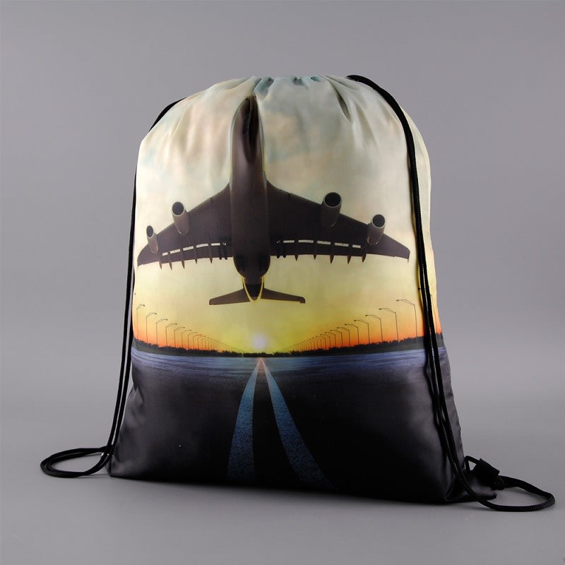 Full Color Drawstring Backpack Sports Bags 9