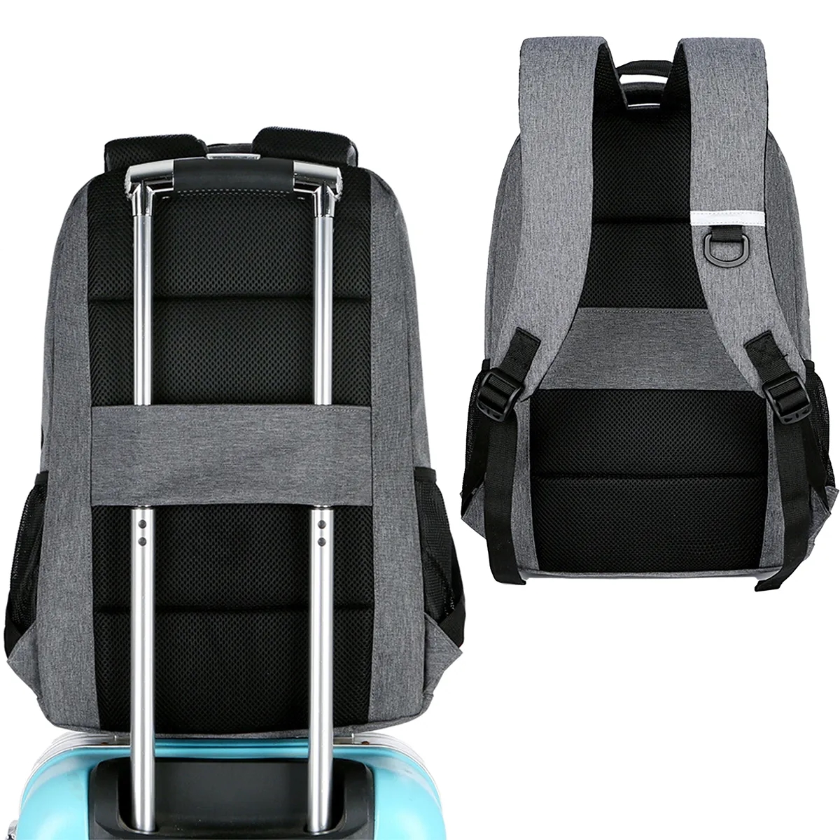 Durable Business Travel Laptop Backpack With USB Charging 7