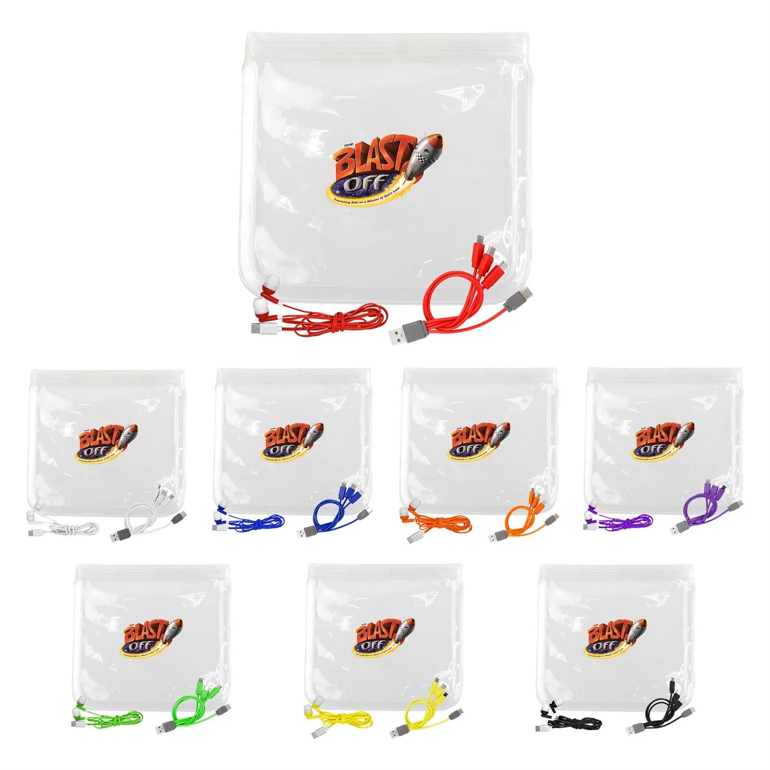 Clear Cable & Ear Bud Set