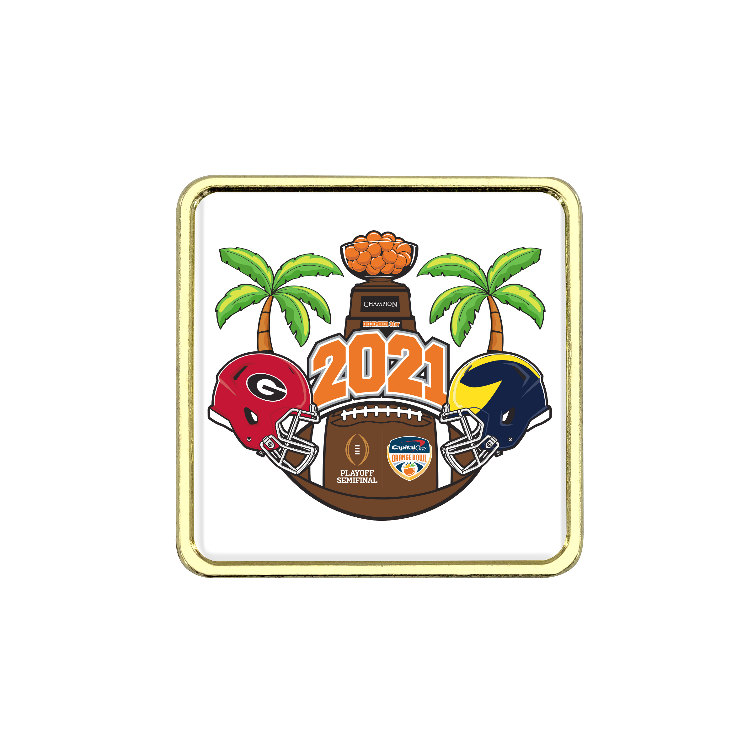 Lapel Pins Speed Printed Dome - 6 Day Production 12