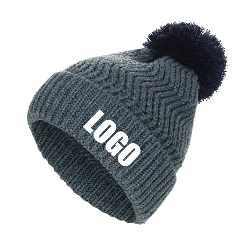 Custom Beanie Hats Winter Knitted Caps Unisex 2