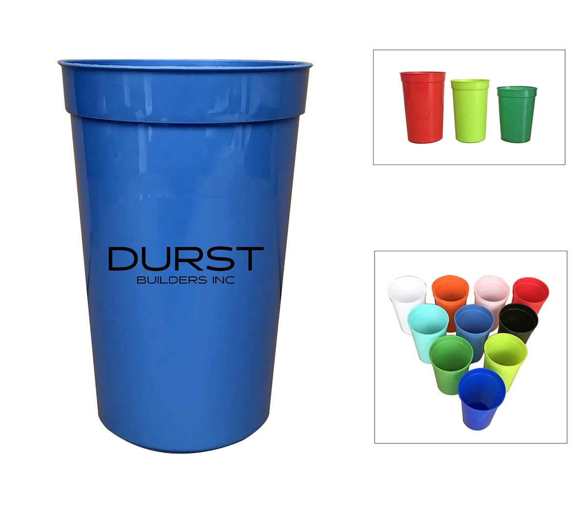 20 oz Reusable Plastic Stadium Cup 2